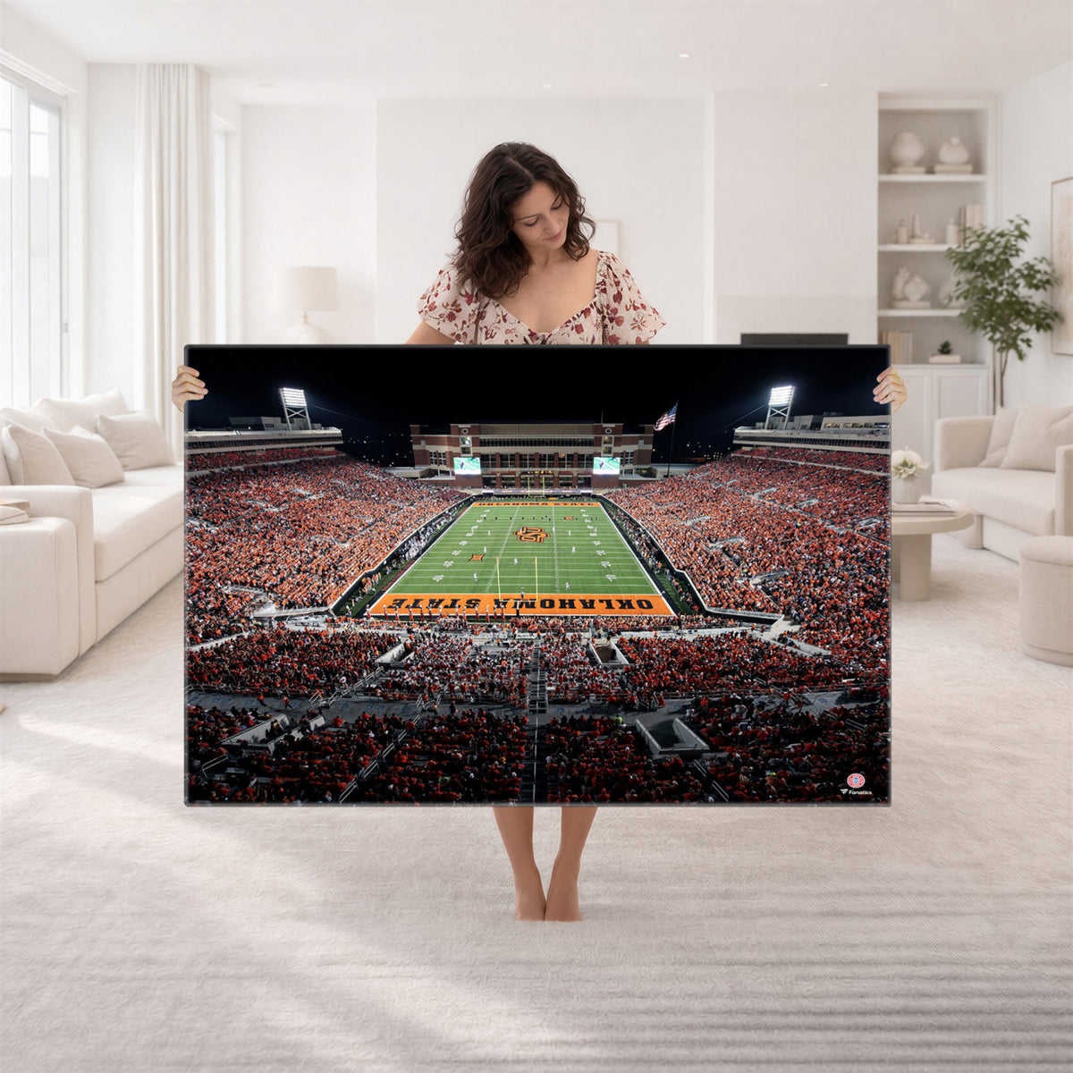 81675-MGV-CV-36X24 - Oklahoma State Cowboys Canvas Print, Football Team Print