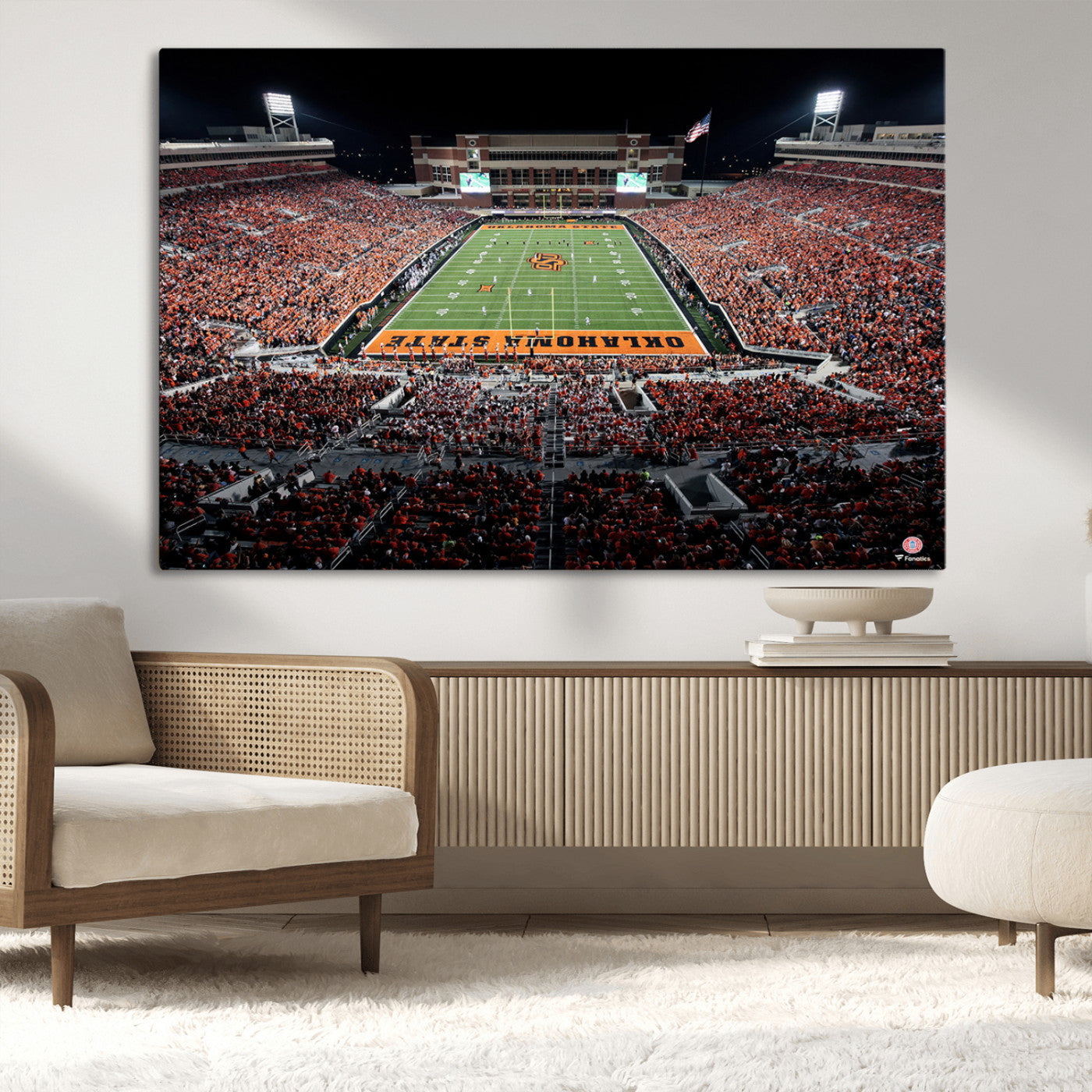 MGV-CV-36X24 - Oklahoma State Cowboys Canvas Print, Football Team Print - Stillwater Boone Pickens Stadium Wall Art