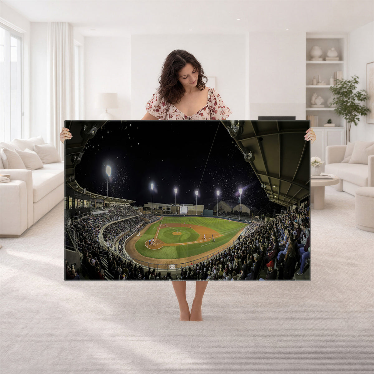 10262-MGV-CV-36X24 - Olsen Field at Blue Bell Park - Texas A&M Aggies Baseball Stadium Wall Art Canvas Print