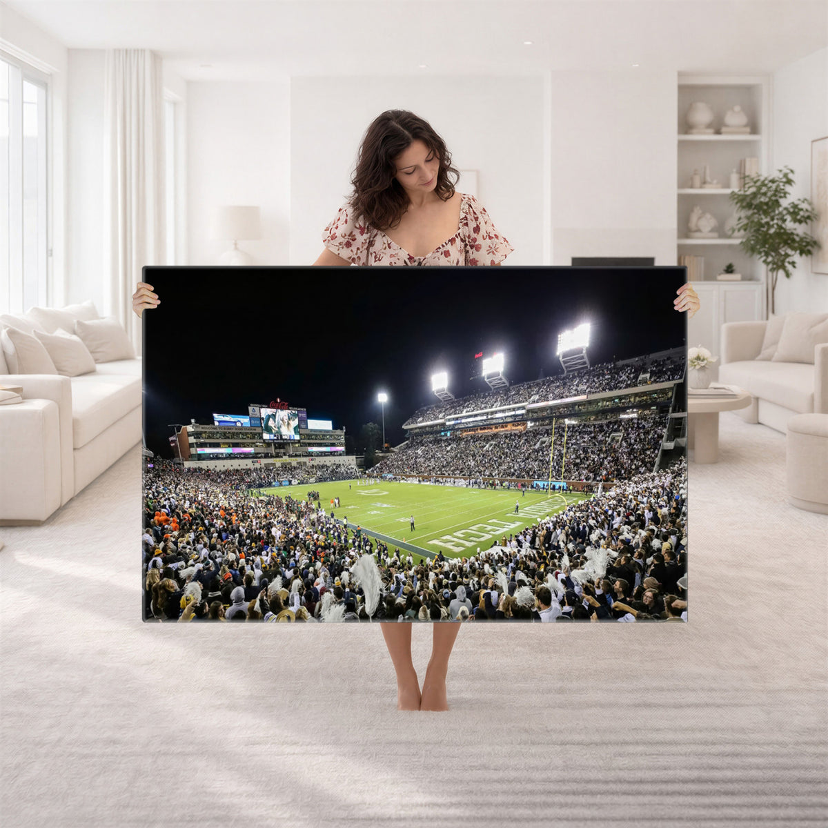 49339-MGV-CV-36X24 - Georgia Tech Yellow Jackets Football Team Print, Atlanta