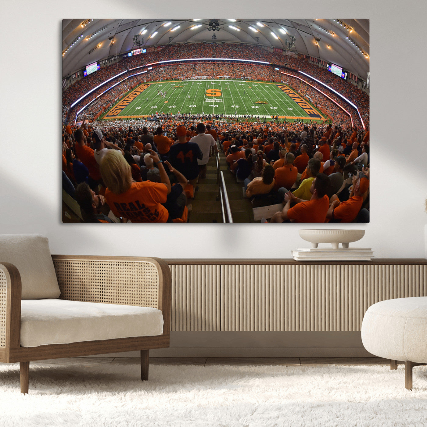 MGV-CV-36X24 - Syracuse University Orange Football Canvas Print, Football Team Print - Syracuse JMA Wireless Dome