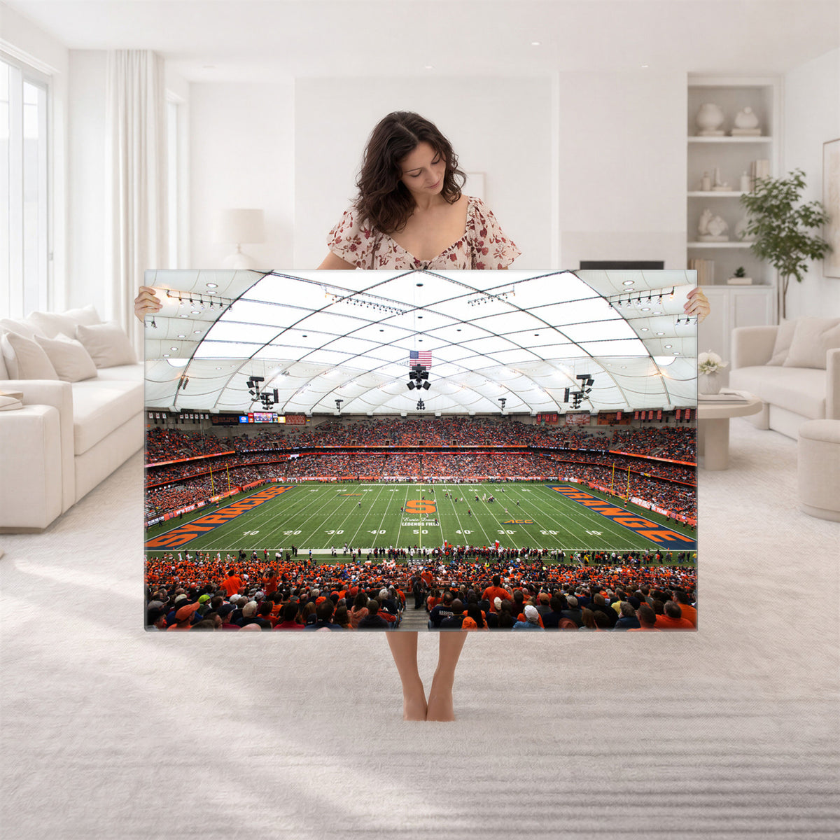 78104-MGV-CV-36X24 - Syracuse University Orange Football Team Print, Syracuse