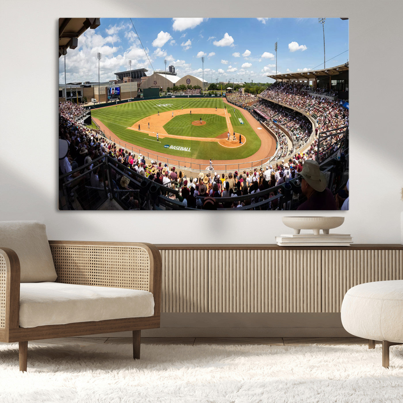 MGV-CV-36X24 - The Texas A&M University Aggies Athletics Team Print - College Station Kyle Field Wall Art Canvas