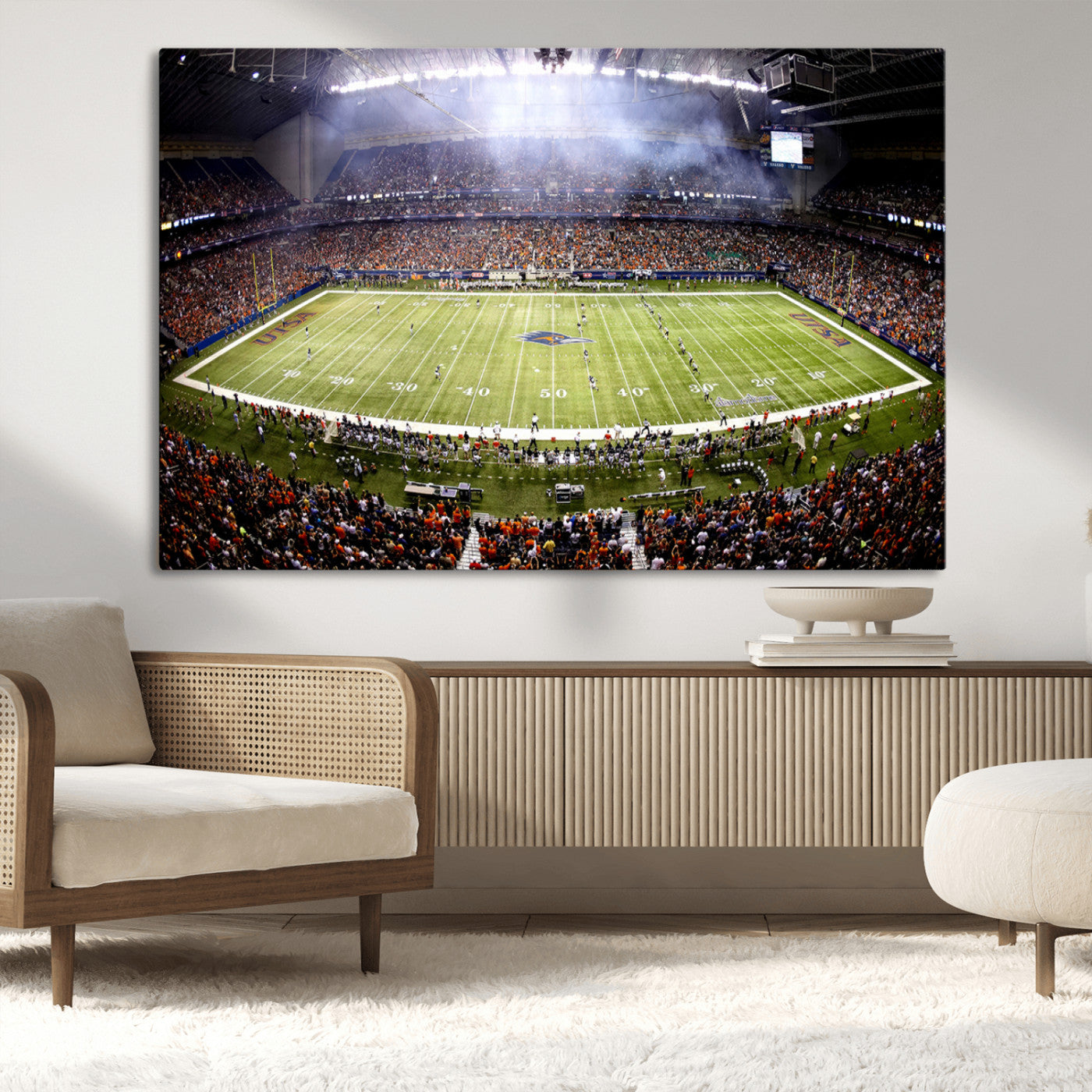 MGV-CV-36X24 - The University of Texas at San Antonio Roadrunners Football Team Print - San Antonio Alamodome Wall