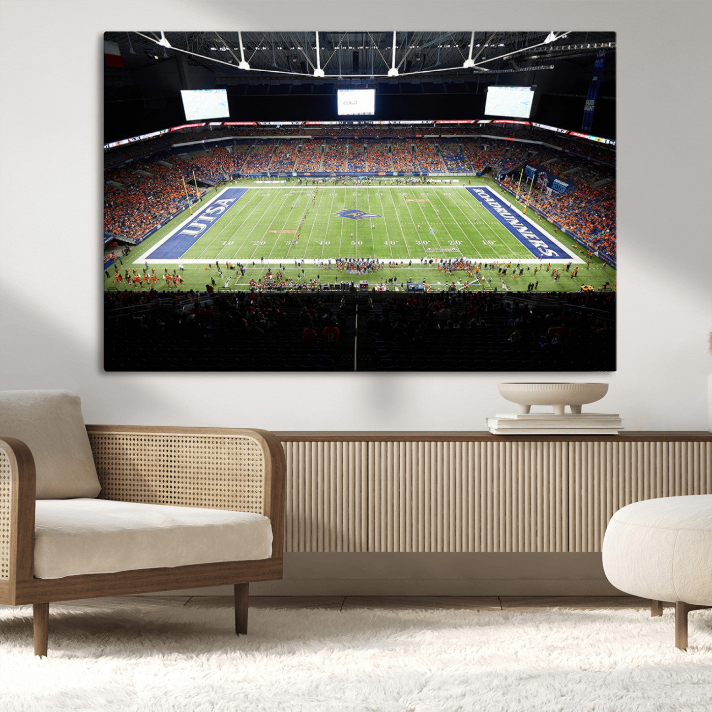 MGV-CV-36X24 - The University of Texas at San Antonio Roadrunners Football Team Print - San Antonio Alamodome Wall