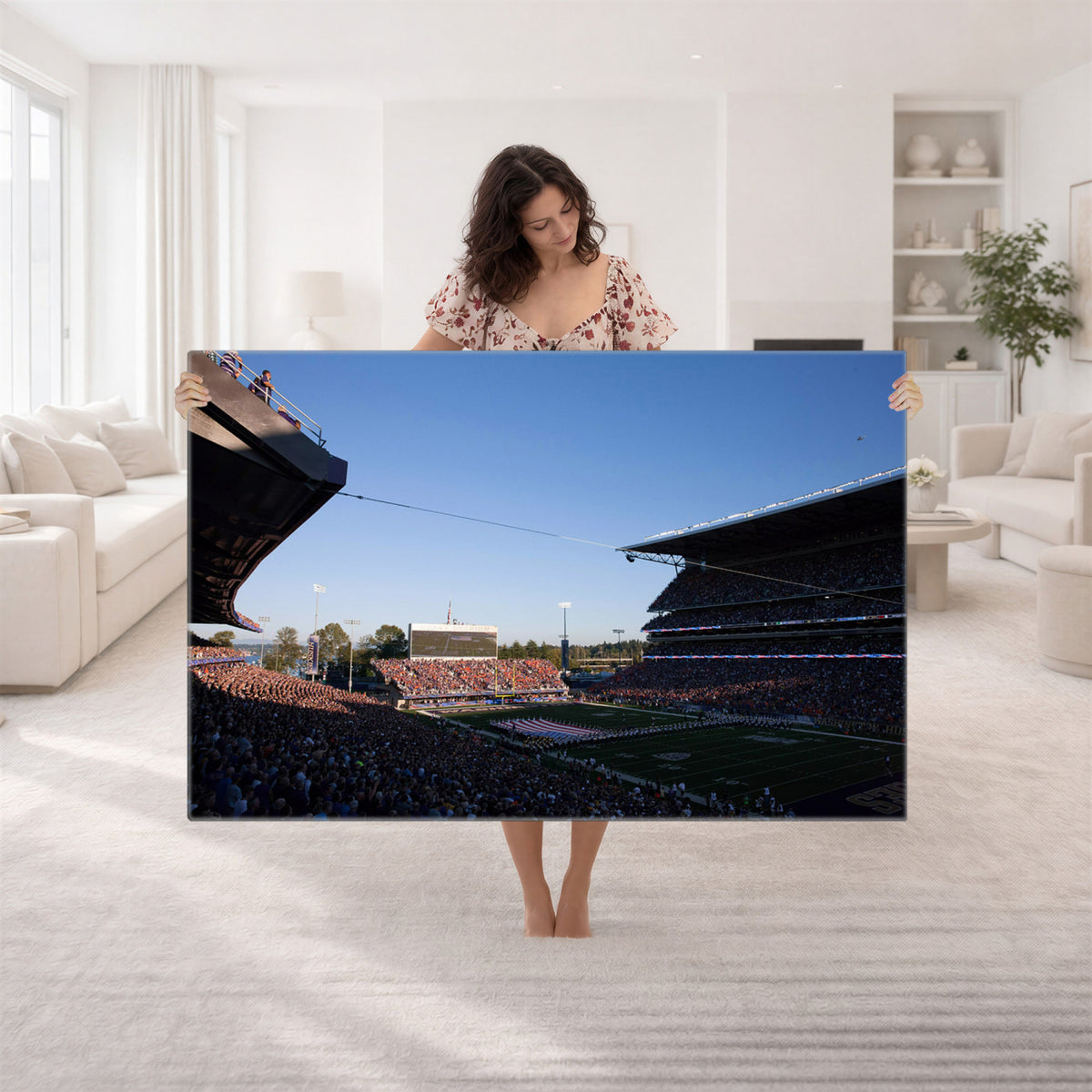 55028-MGV-CV-36X24 - The University of Washington Huskies Football Team Print