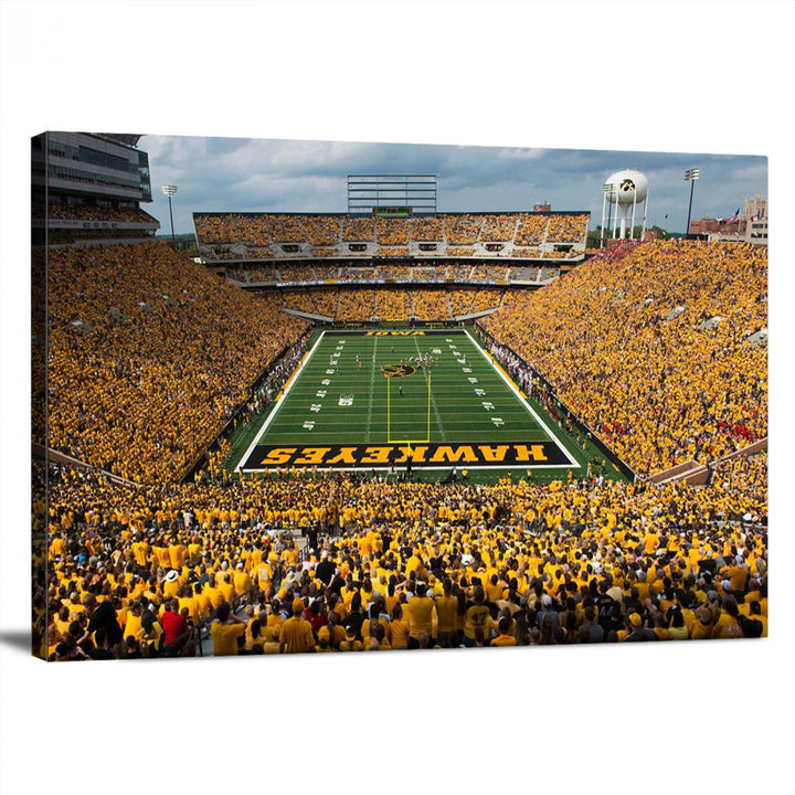 Kinnick Stadium - Iowa Hawkeyes Football Team Print - Iowa City Kinnick Stadium Wall Art Canvas Print