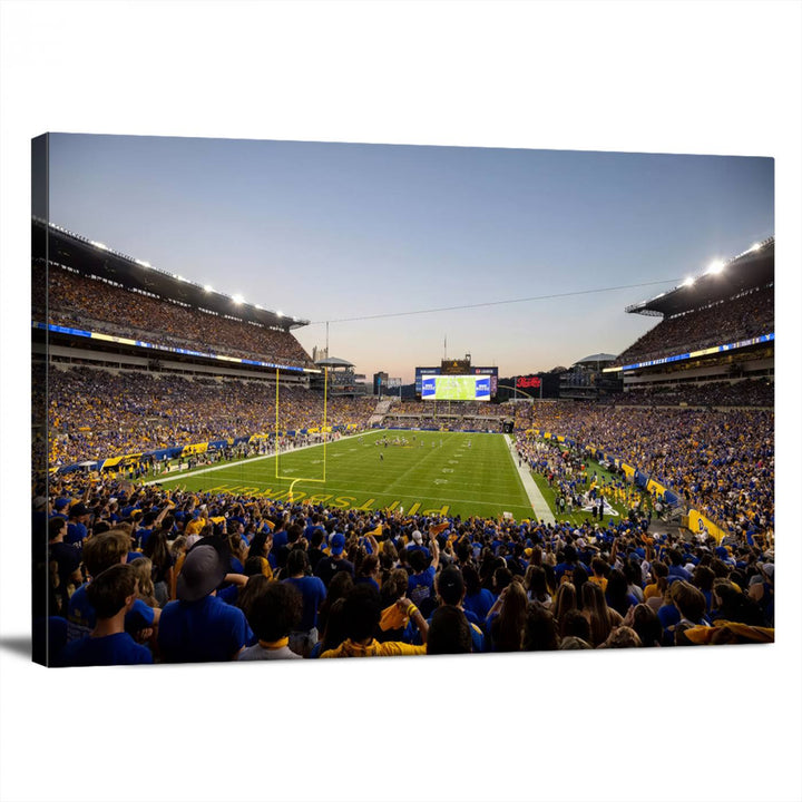 Pittsburgh Panthers Football Team Print - Pittsburgh Acrisure Stadium Wall Art Canvas Print