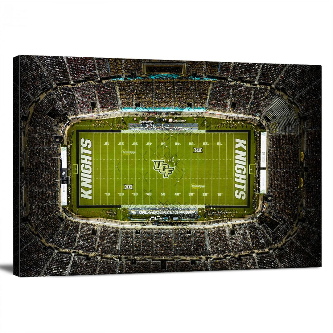 UCF Knights Football Team Print - Orlando FBC Mortgage Stadium Wall Art Canvas Print