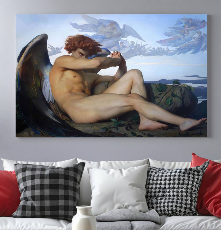 Fallen Angel Wall Art Canvas Print displayed above.