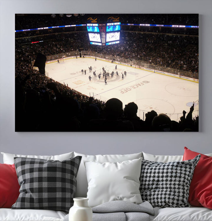 Canada Life Centre Wall Art | Winnipeg Jets Hockey Team Print | Canvas Print | Ready to Hang | Winnipeg Wall Decor