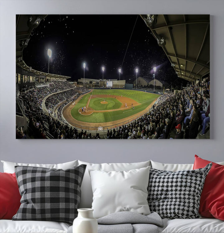 Olsen Field at Blue Bell Park - Texas A&M Aggies Baseball Stadium Wall Art Canvas Print