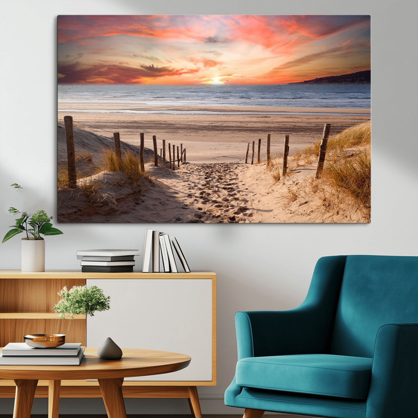 MGV-CV-36X24 - Sunset on the Sea Wall Art Canvas Print