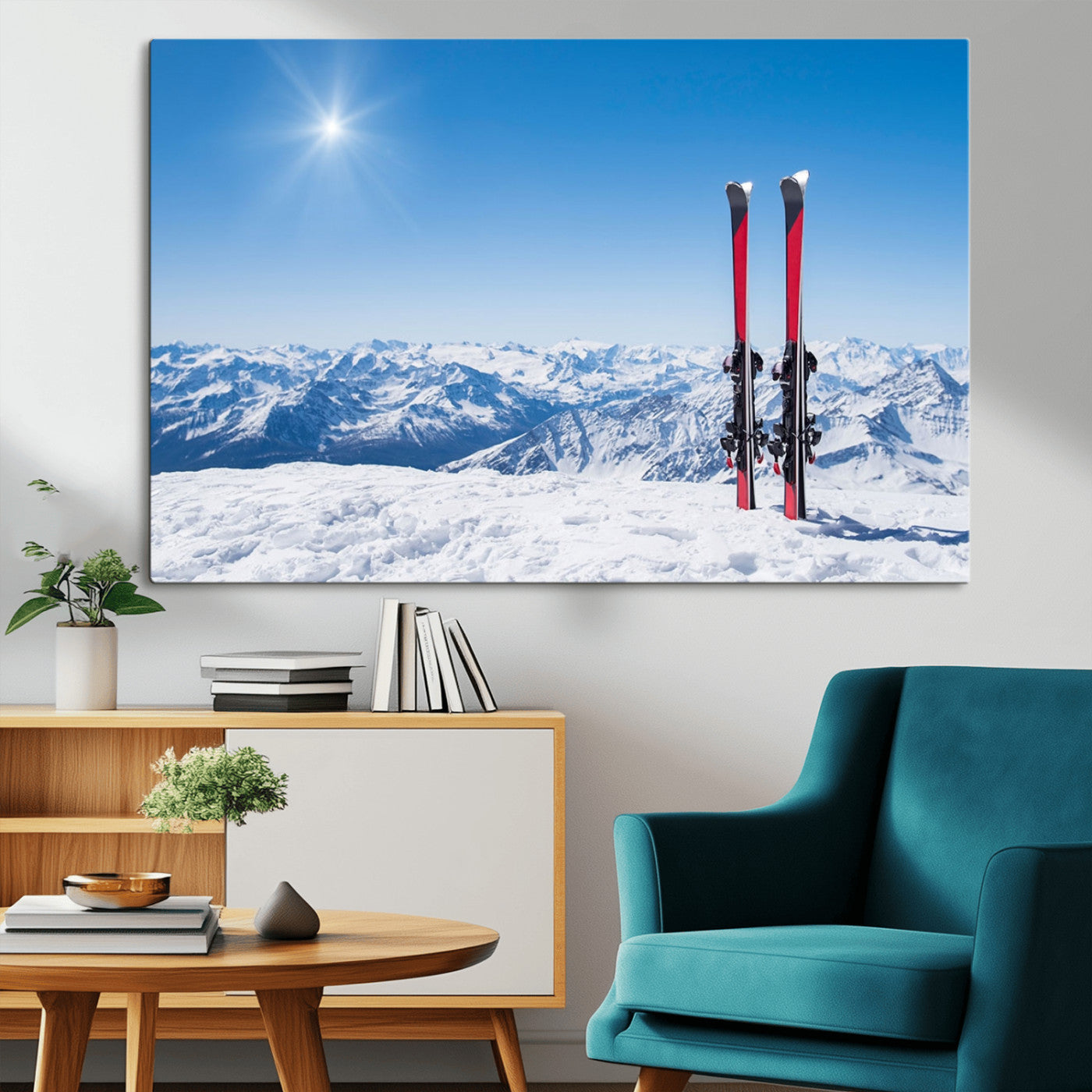 MGV-CV-36X24 - Ski Season Snow Wall Art Canvas Print