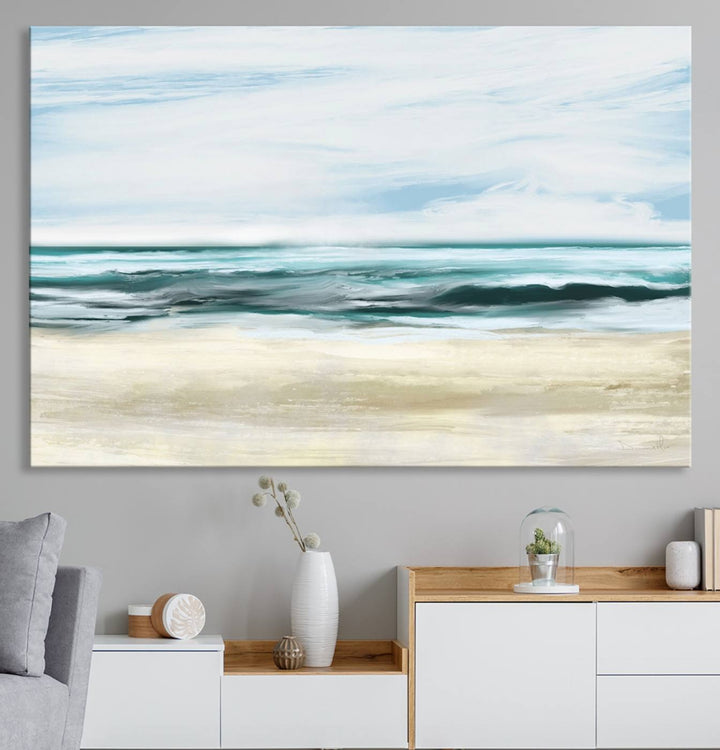 Ocean Abstract Wall Art Canvas Print.