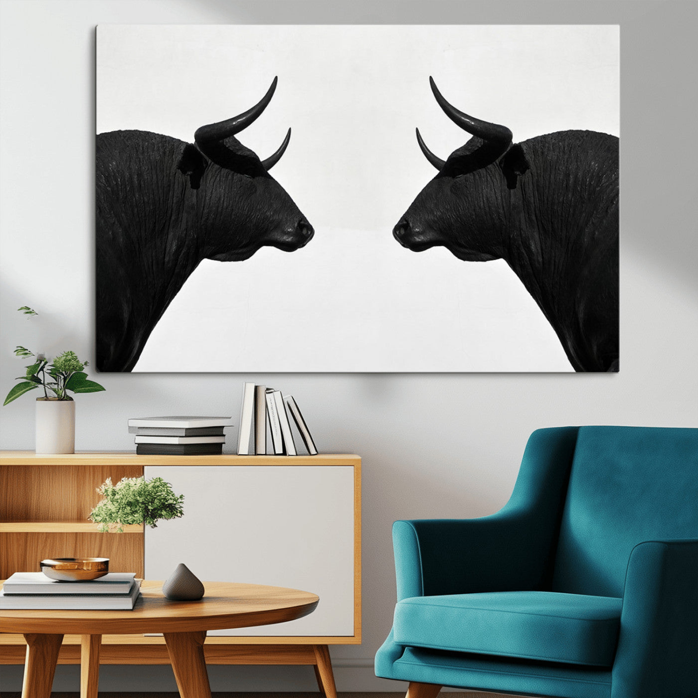 MGV-CV-36X24 - Spanish Bull Wall Art Canvas Print