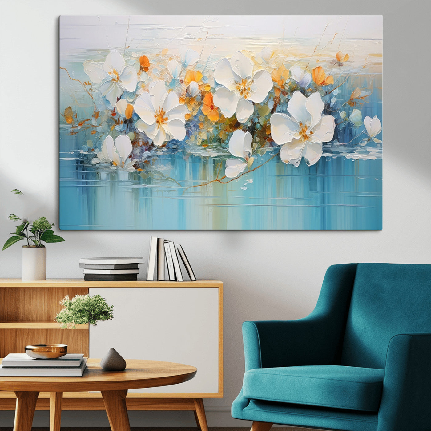 MGV-CV-36X24 - Abstract Flower Wall Art Canvas Print