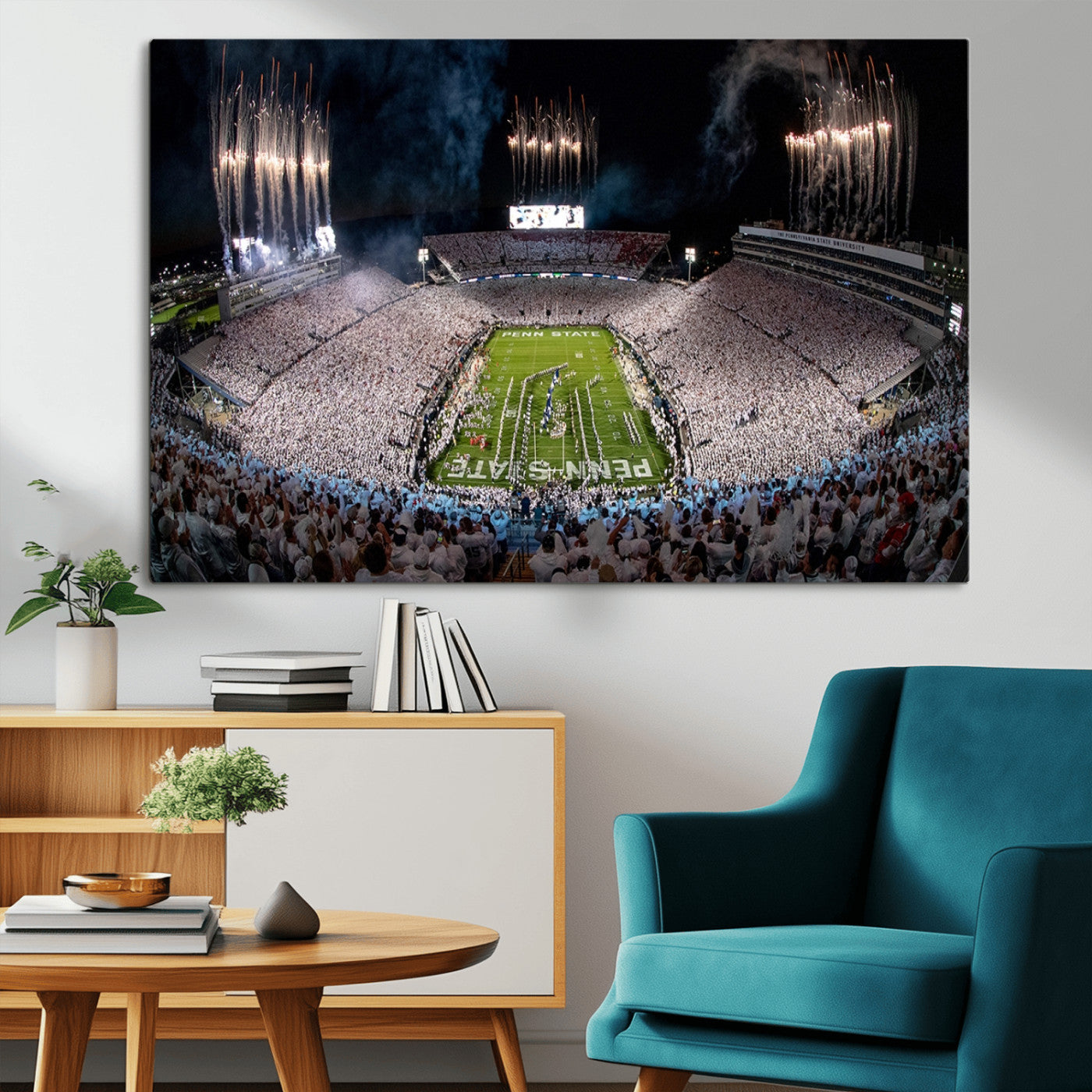 MGV-CV-36X24 - Penn Stadium Football Wall Art Canvas Print, Pennsylvania University Football Stadium