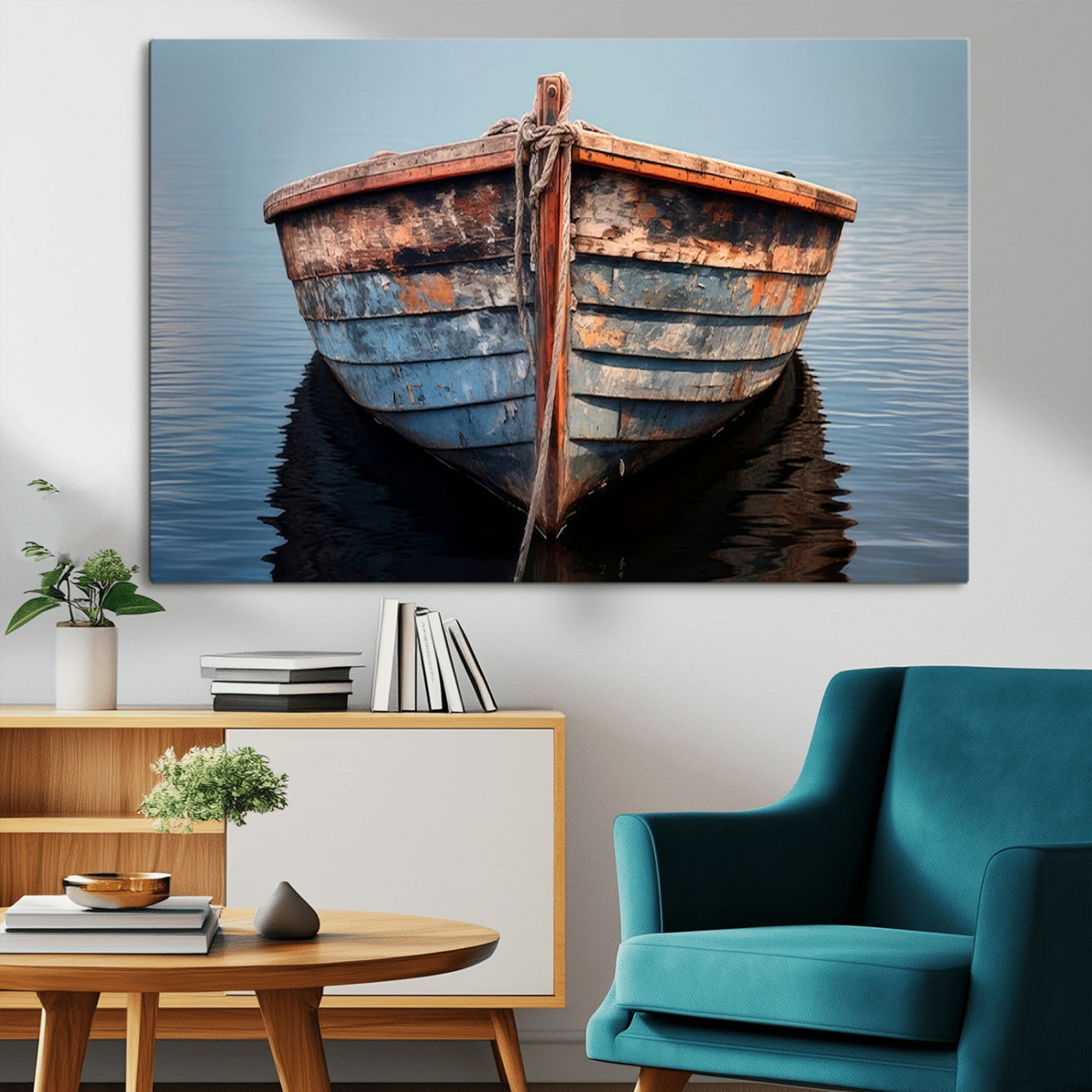 MGV-CV-36X24 - Stunning Vintage Boat Canvas Print | Nautical Wall