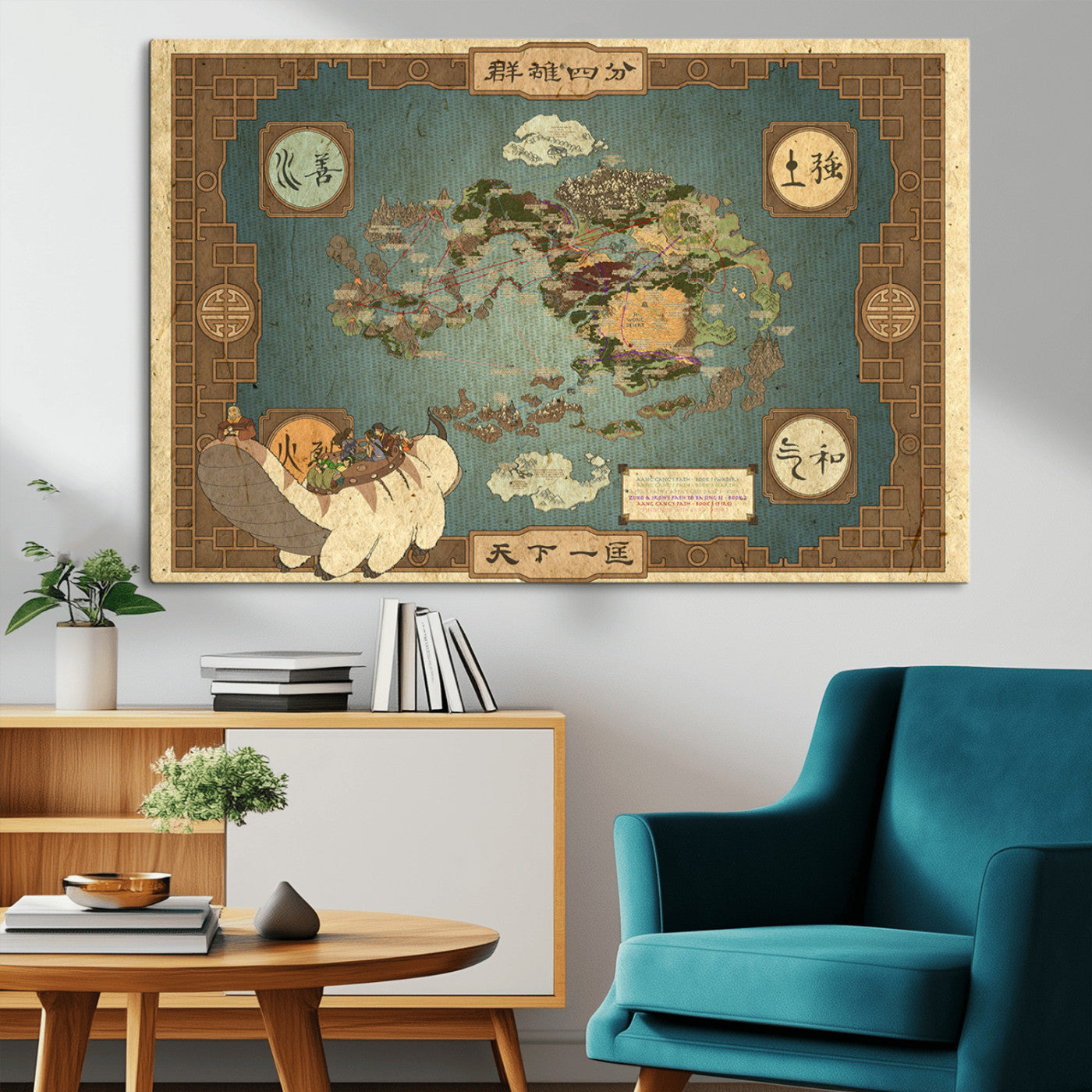 MGV-CV-36X24 - Push Pin World Map Canvas Print – Framed Wall Art for Couples to Track Their Travels – Anniversary