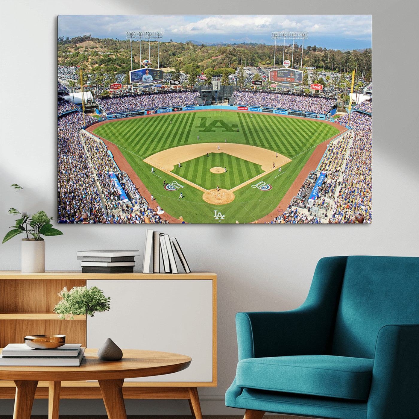 MGV-CV-36X24 - Citi Field Wall Art Print | 3-Panel New York Mets Baseball Stadium Canvas Print | Framed Sports Decor for Living Room, Man Cave, or Office