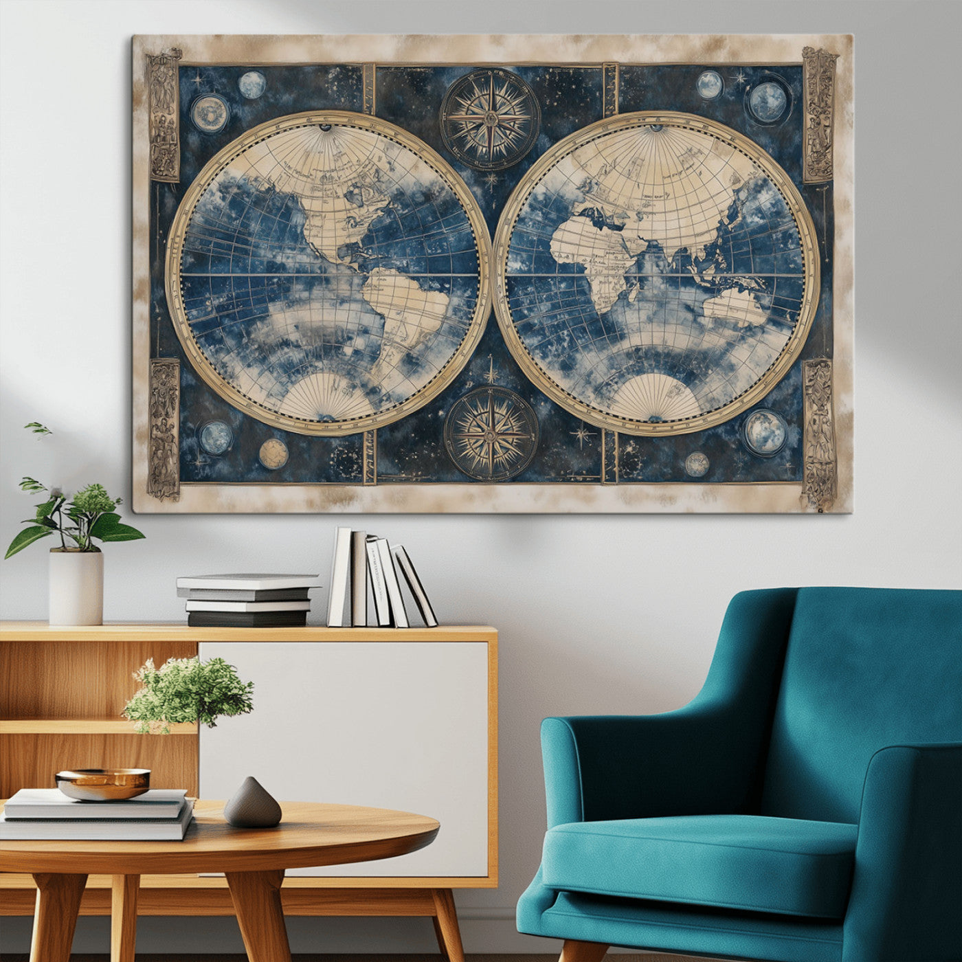 MGV-CV-36X24 - World Map Canvas Print