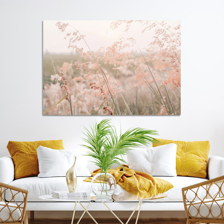 Pastel Grasses Wall Art Canvas Print