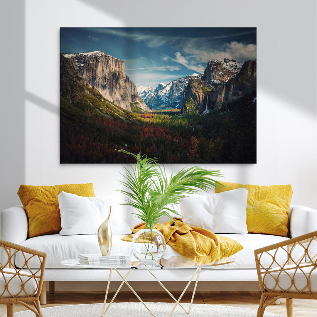 Yosemite National Park Canvas Print, Mountain Landscape Print, Framed El Capitan Art Print, Large Scenic Nature Printing