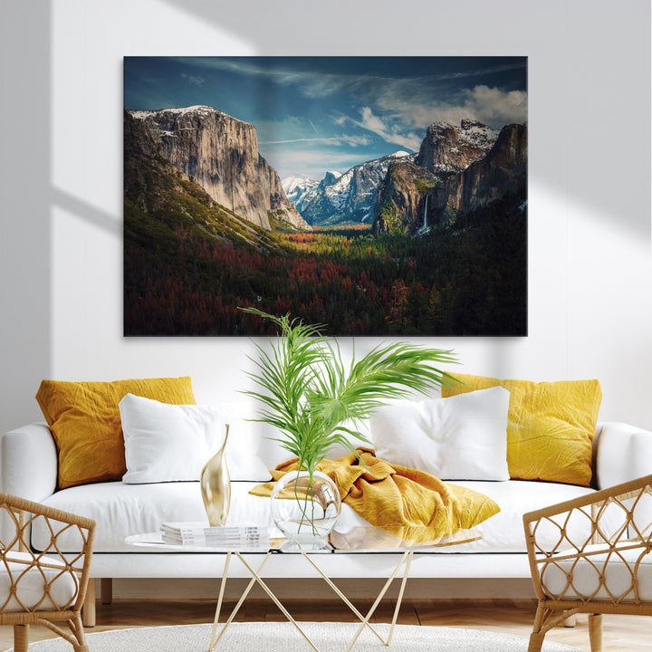 Yosemite National Park Canvas Print, Mountain Landscape Print, Framed El Capitan Art Print, Large Scenic Nature Printing