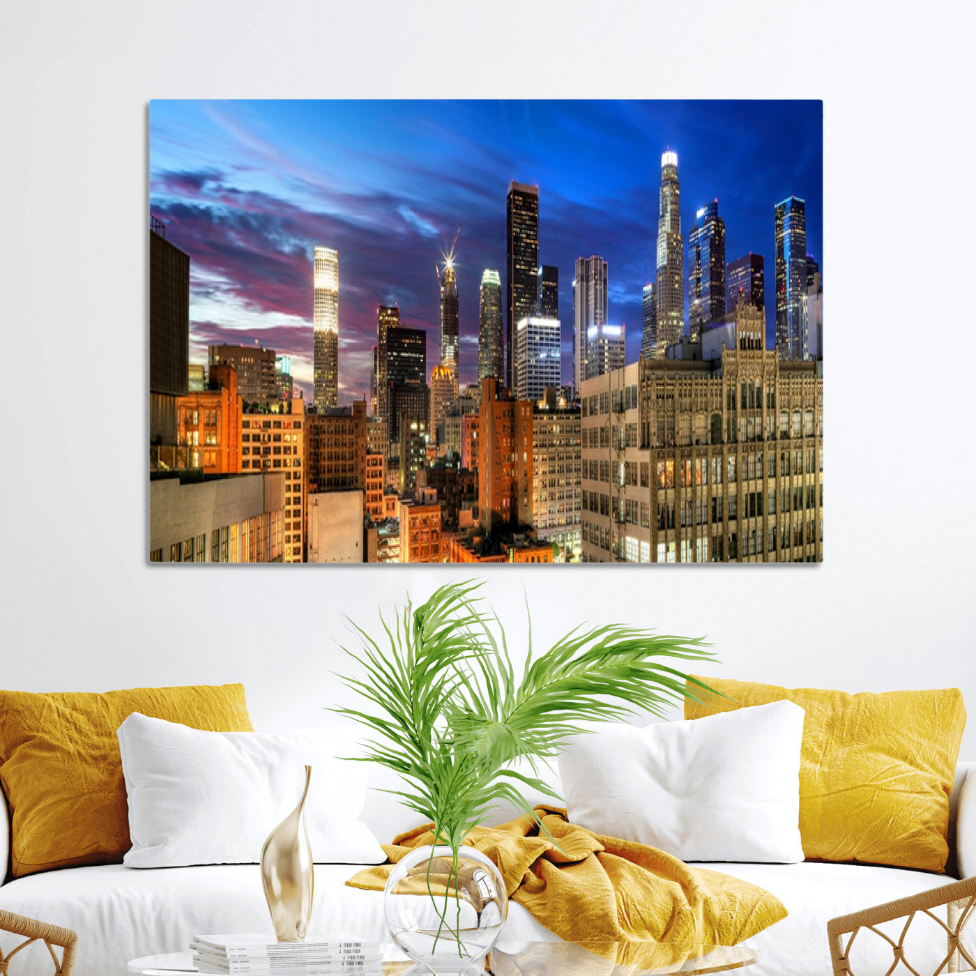 39051-MGV-CV-36X24-Los Angeles Night Wall Art Canvas Print