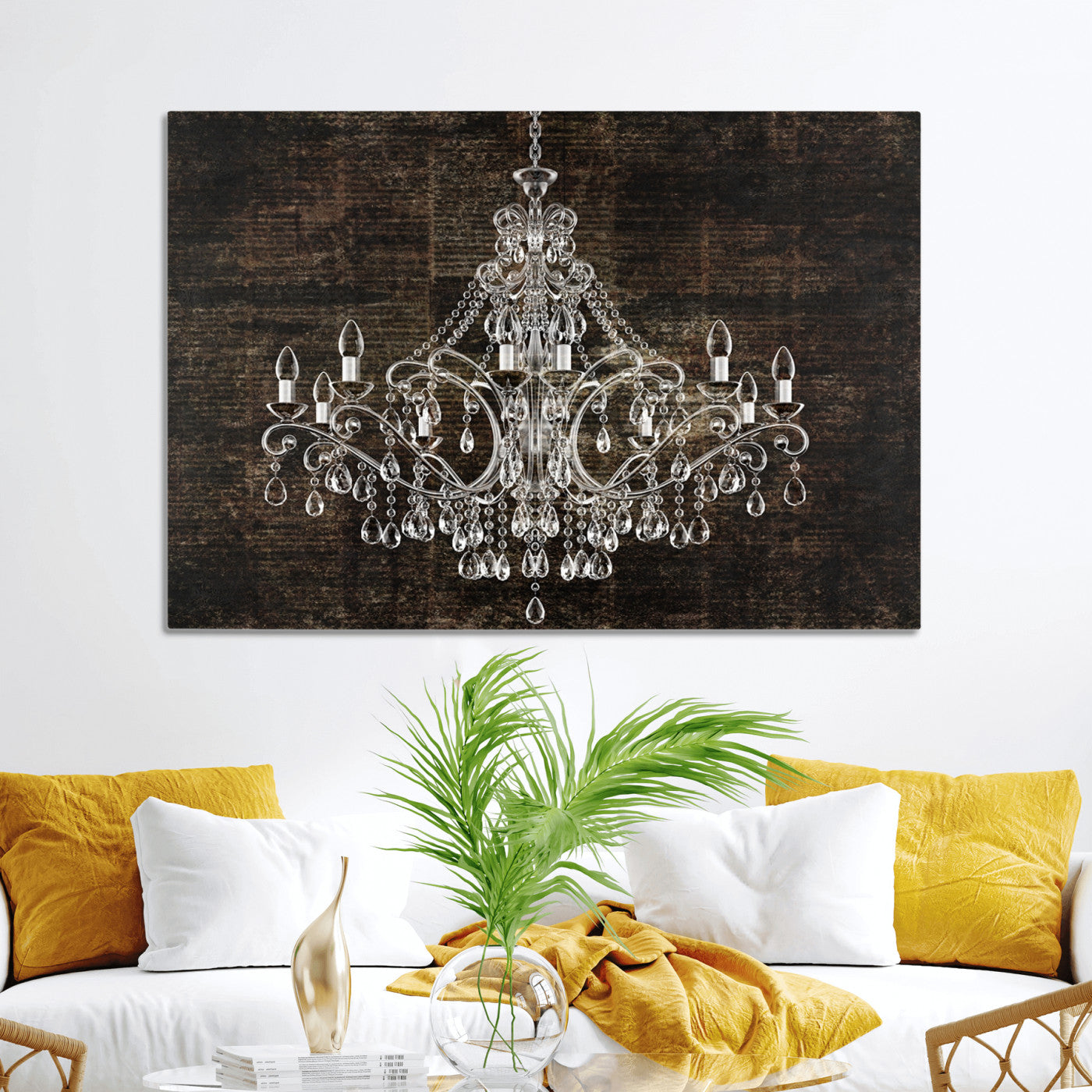 69434-MGV-CV-36X24-Rustic Chandelier Canvas Print