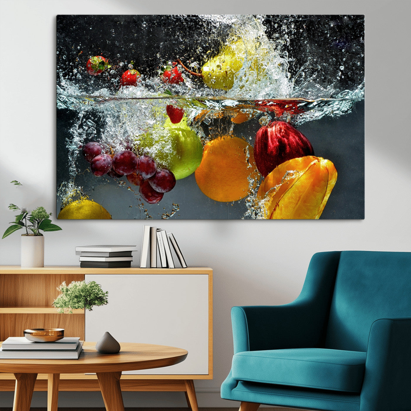 MGV-CV-36X24 - Kithen Vegetables World Wall Art Canvas Print