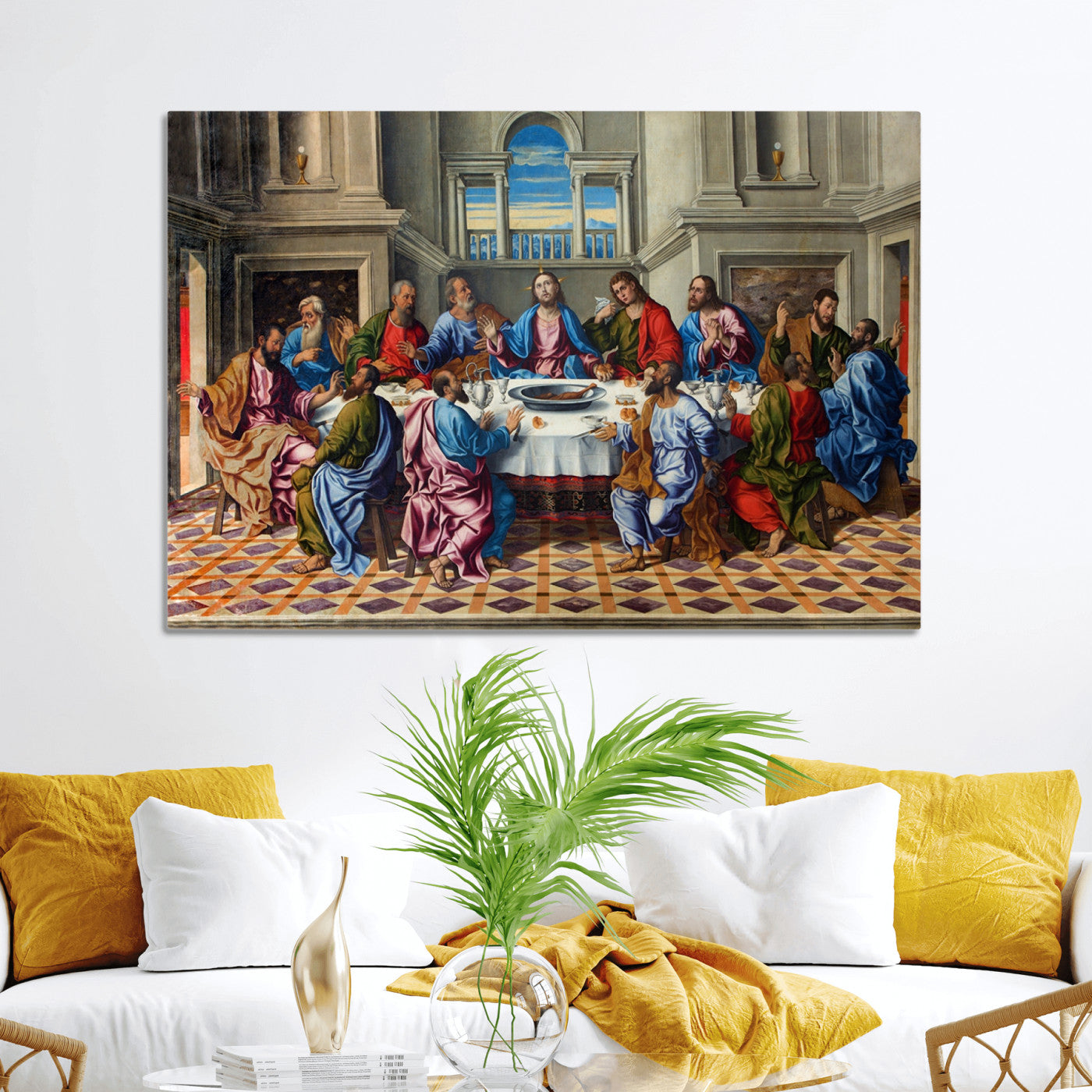 18691-MGV-CV-36X24-The Last Supper Multi Panel Canvas Wall Art
