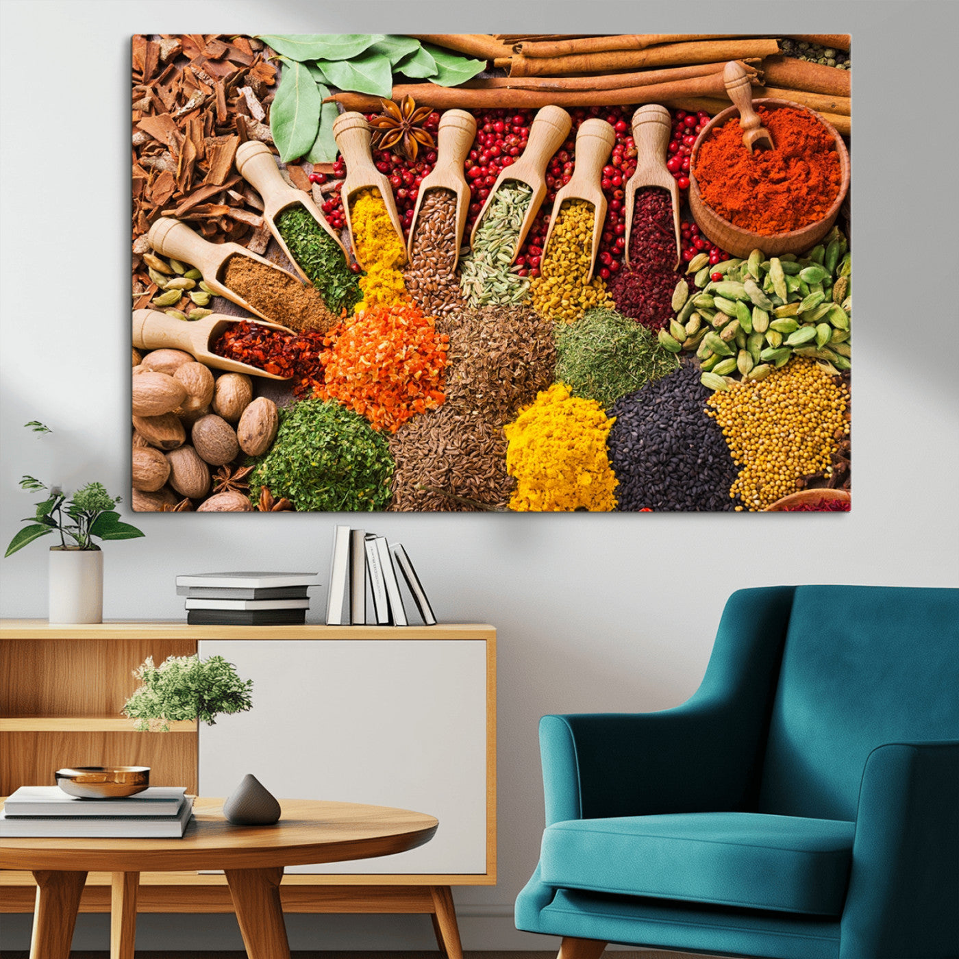 MGV-CV-36X24 - Spices Kitchen Wall Art Canvas Print