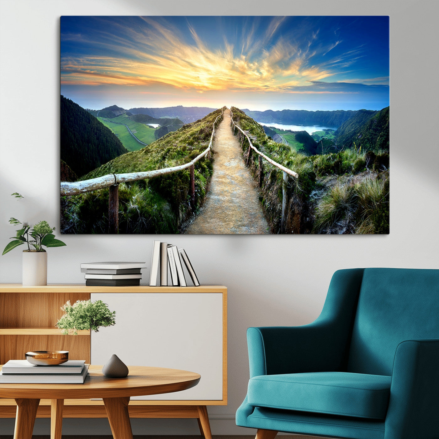MGV-CV-36X24 - Mountain Landscape Wall Art Canvas Print
