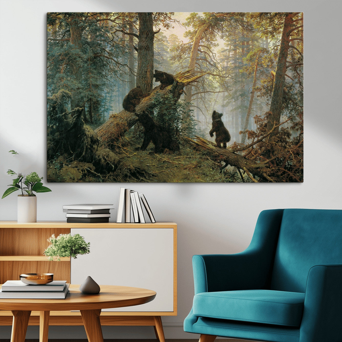 MGV-CV-36X24 - Grizzly Bear Cubs Wall Art Canvas Print
