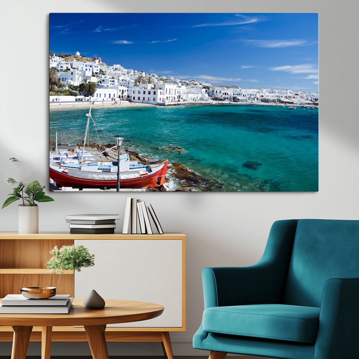 MGV-CV-36X24 - Santorini Wall Art Canvas Print