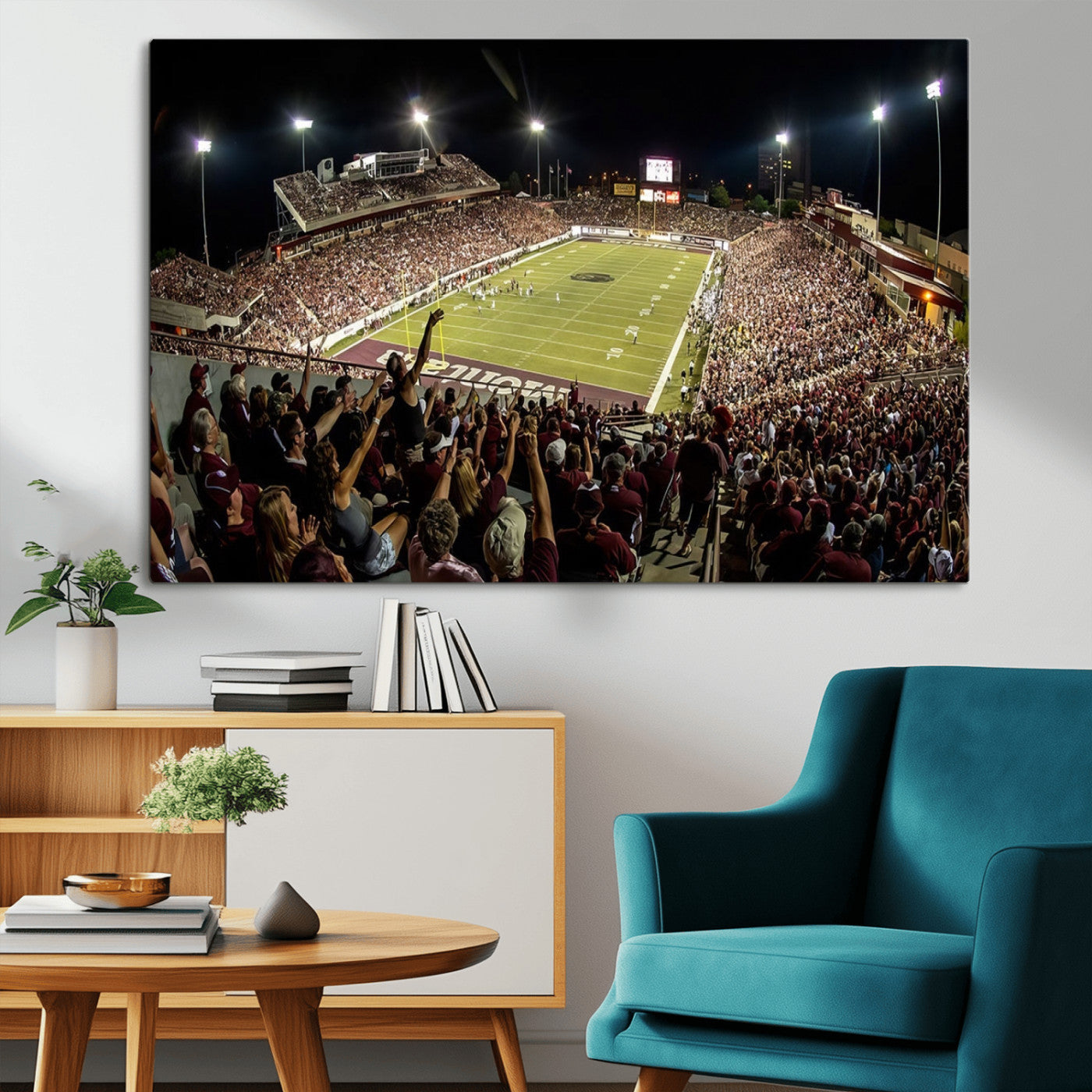 MGV-CV-36X24 - Washington-Grizzly Stadium Canvas Print, American Football Wall Art Canvas Print, Stadium Sport Wall