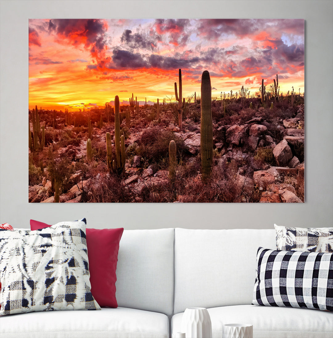 Arizona Desert Print, Western Cowboy Wall Art Print