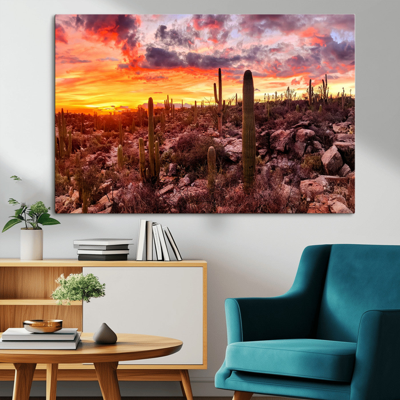 MGV-CV-36X24 - Arizona Desert Print, Western Cowboy Wall Art Print