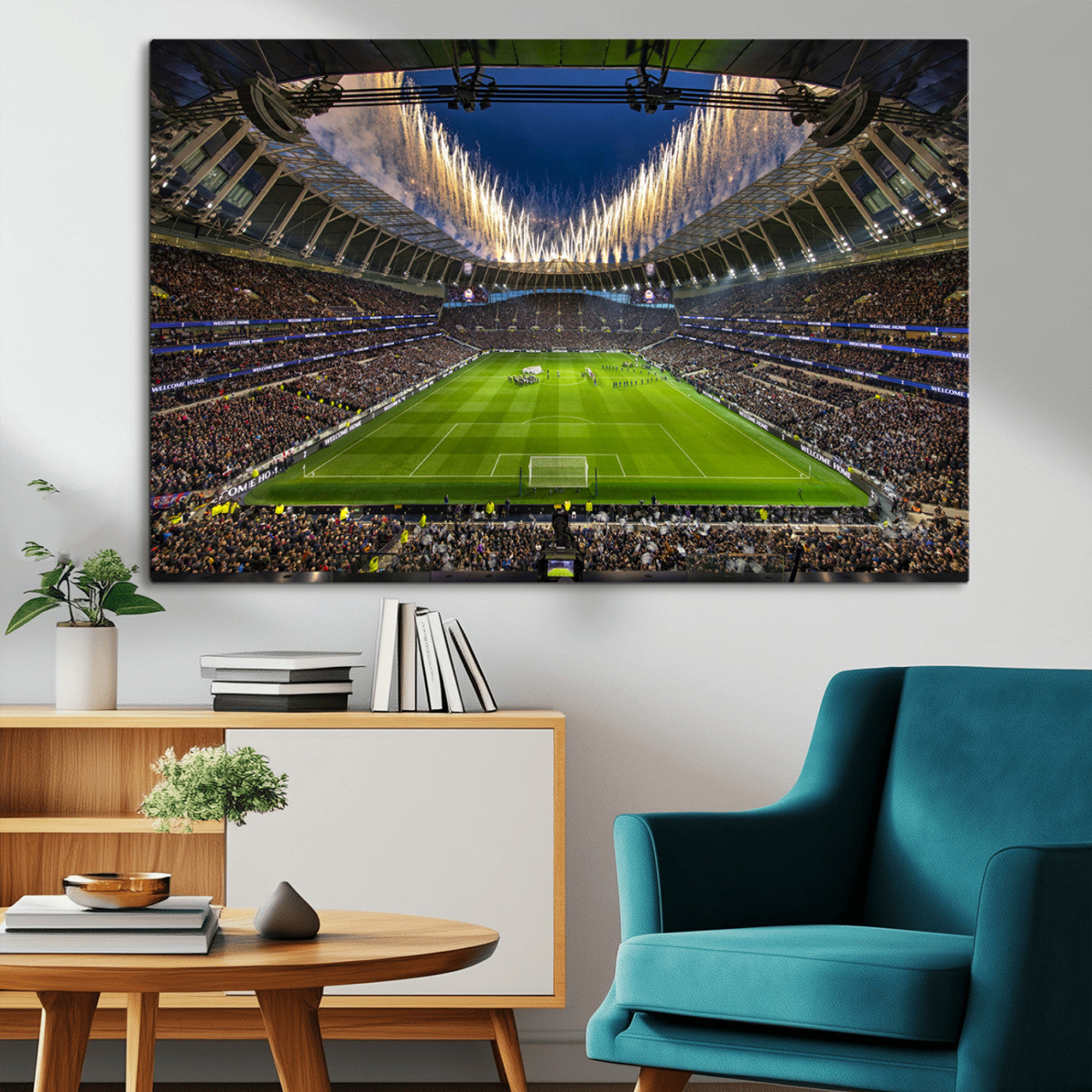 MGV-CV-36X24 - Tottenham Hotspur Football Team Print - London Tottenham Hotspur Stadium Wall Art Canvas Print