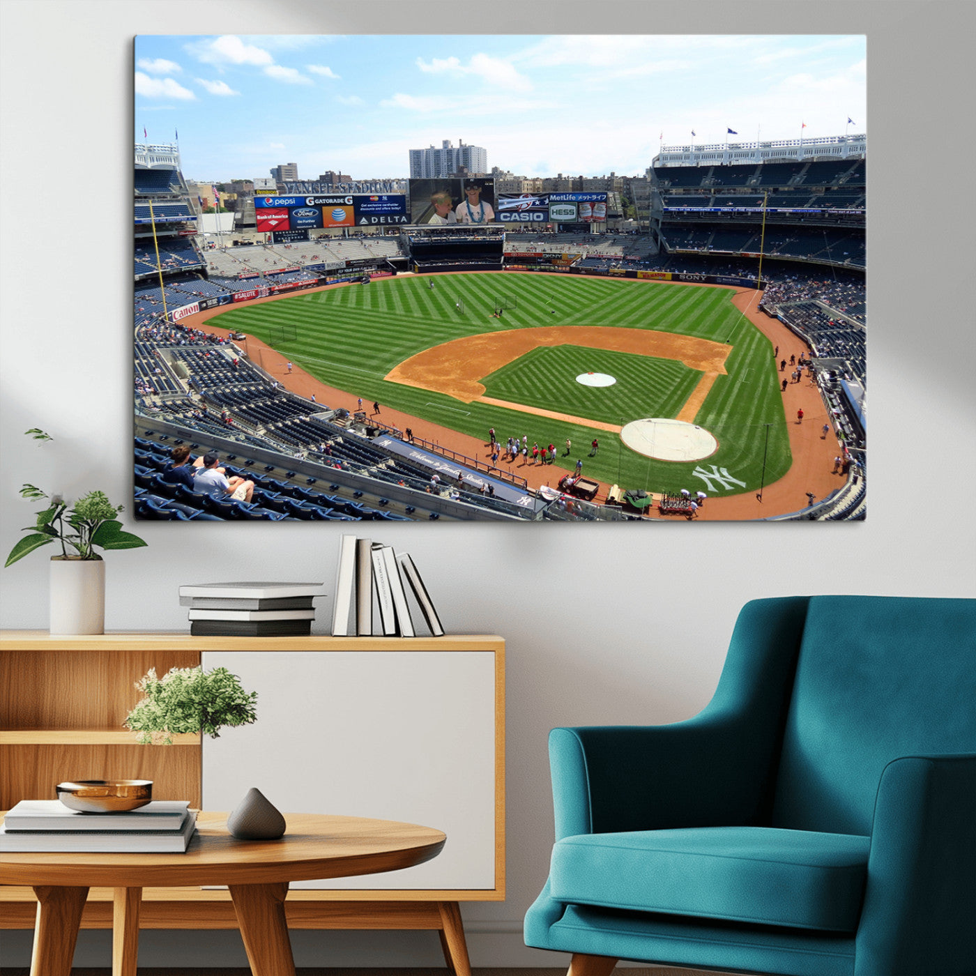 MGV-CV-36X24 - Buffalo Bills Stadium Wall Art - Buffalo Bills Decor- NFL Fans Gift, Perfect Sports Decor for Living