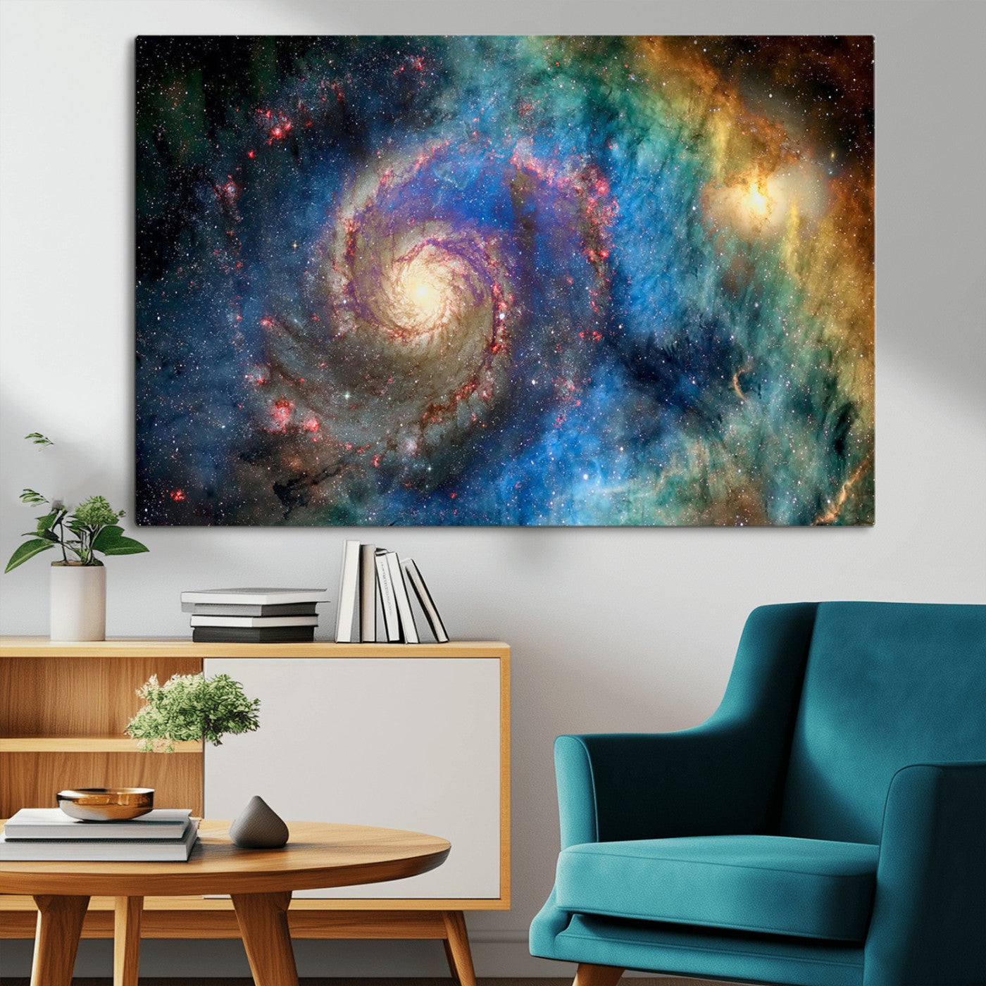 MGV-CV-36X24 - Spiral Galaxy Wall Art Canvas Print
