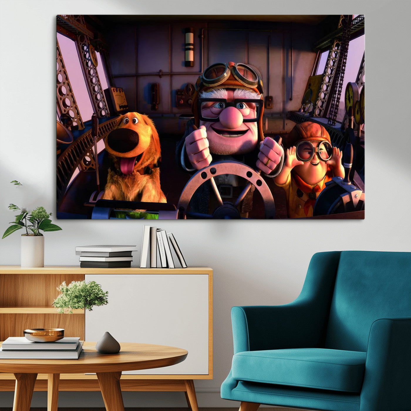 MGV-CV-36X24 - Carl Russel And Dog, Movie Up Poster, Movie Up Wall Art, Movie Up Poster Print, Carl