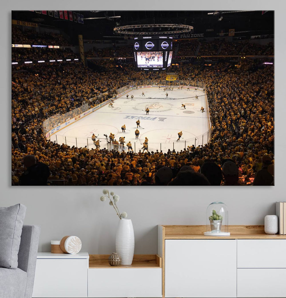 Nashville Predators Wall Art Canvas Print.