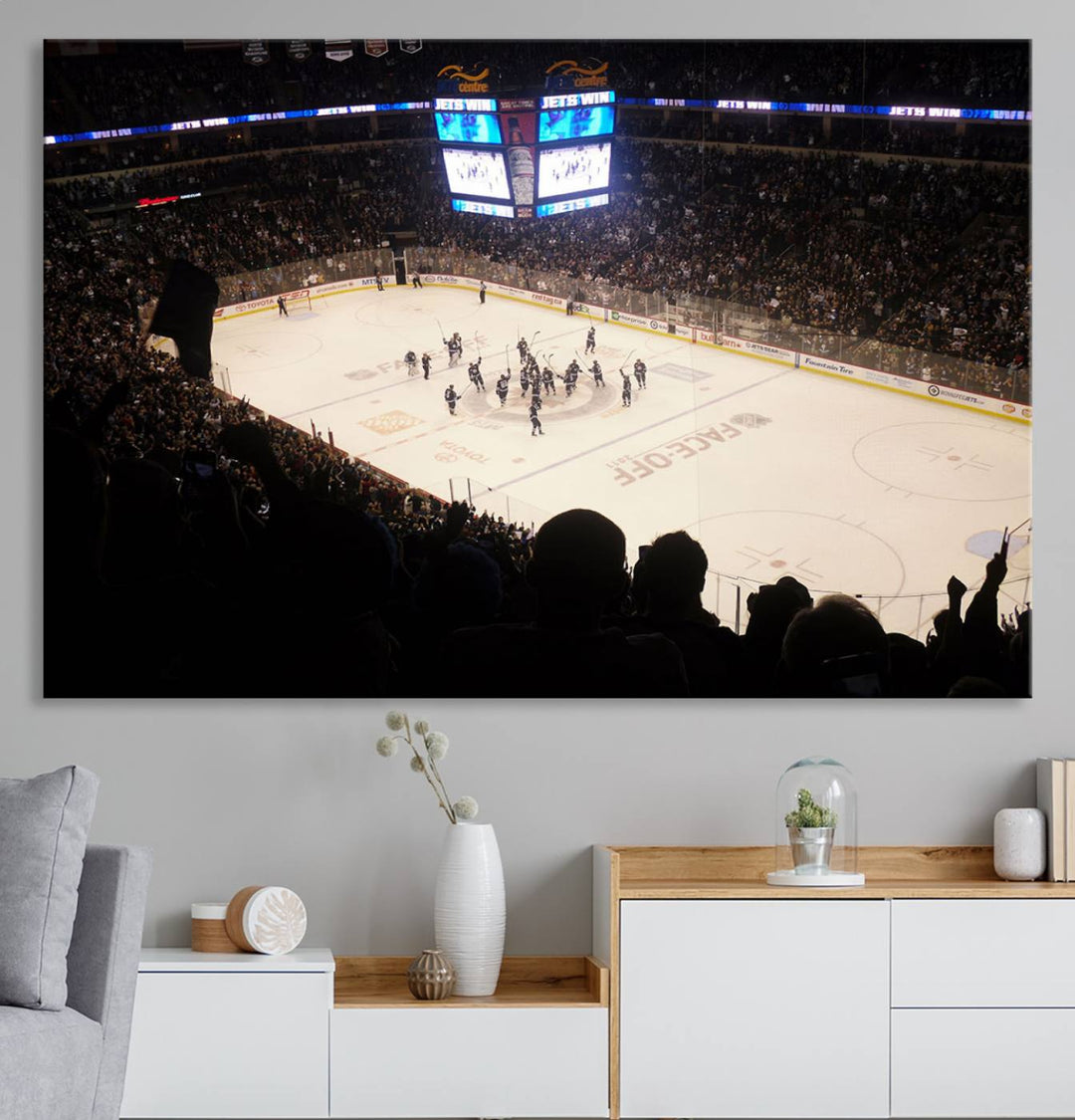 Canada Life Centre Wall Art | Winnipeg Jets Hockey Team Print | Canvas Print | Ready to Hang | Winnipeg Wall Decor