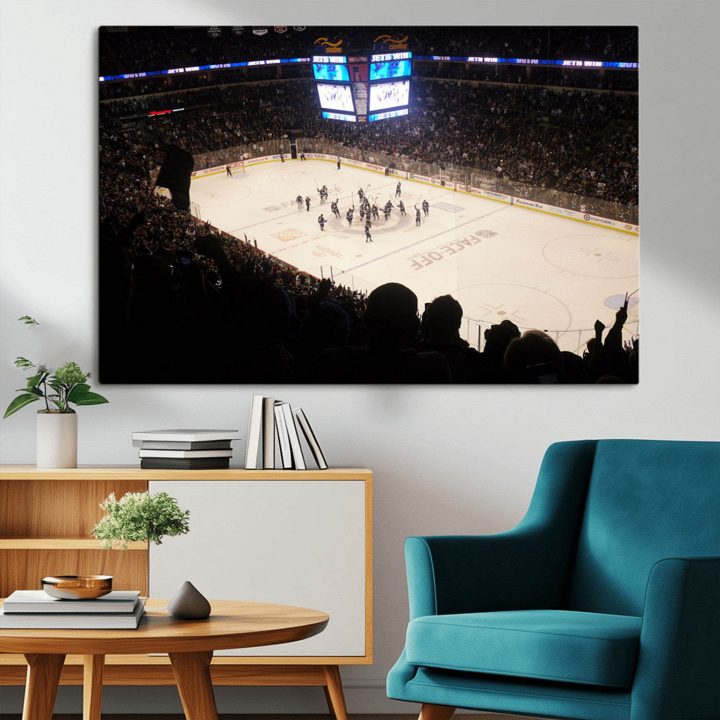 MGV-CV-36X24 - Canada Life Centre Wall Art | Winnipeg Jets Hockey Team Print Canvas | Ready to Hang | Winnipeg Wall