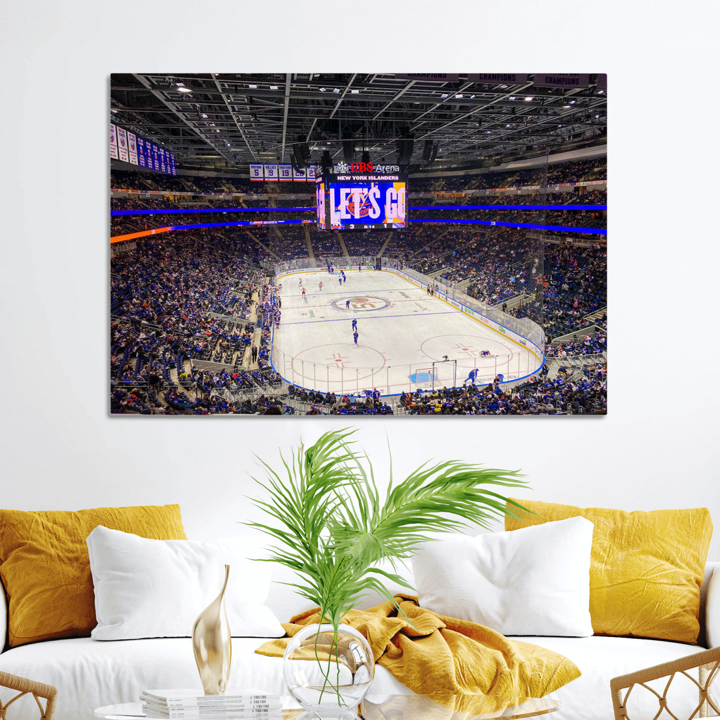 78692-MGV-CV-36X24-UBS Arena Elmont New York Islanders Ice Hockey Wall Art, UBS Arena Elmont Wall Art Canvas Print