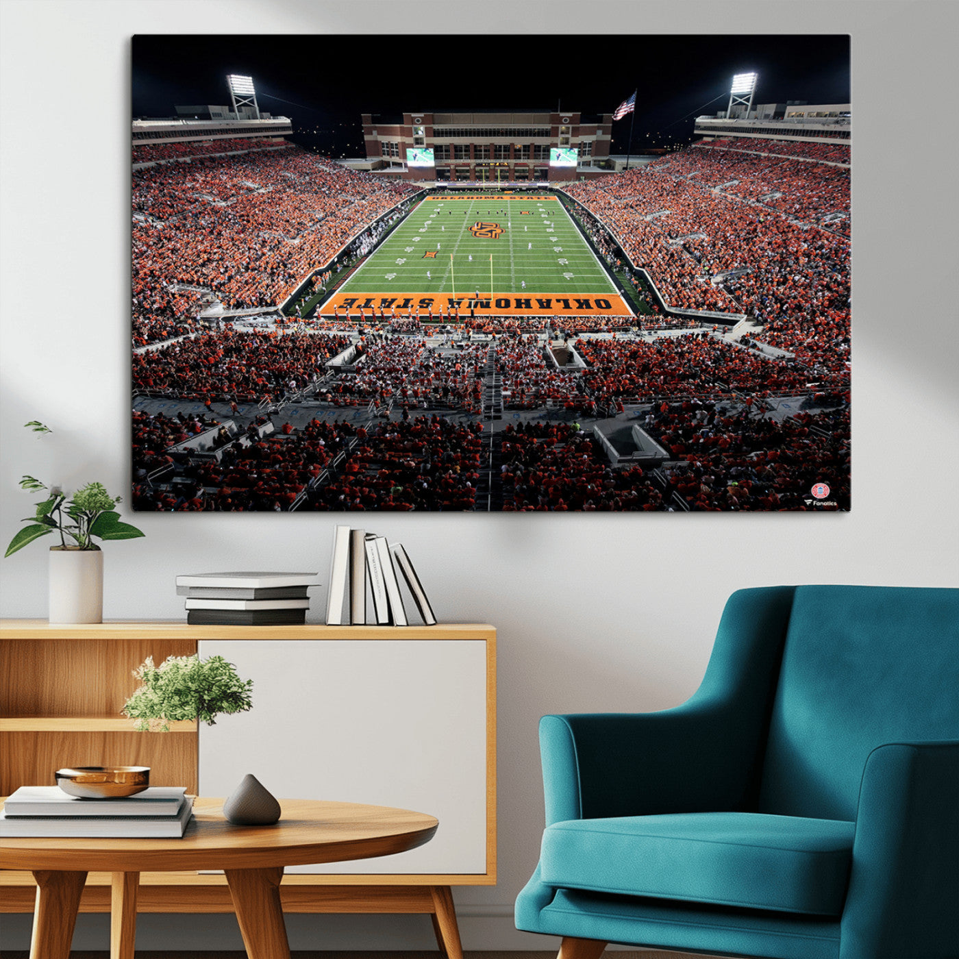 MGV-CV-36X24 - Oklahoma State Cowboys Canvas Print, Football Team Print - Stillwater Boone Pickens Stadium Wall Art