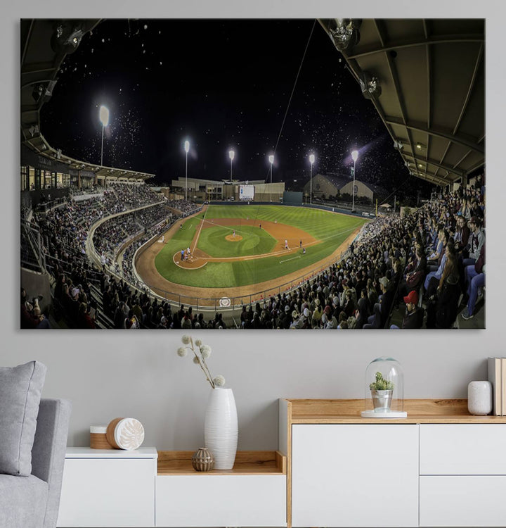 Olsen Field at Blue Bell Park - Texas A&M Aggies Baseball Stadium Wall Art Canvas Print